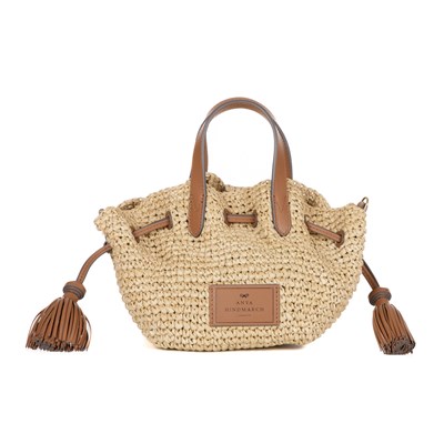 Lot 270 - Anya Hindmarch, a small Raffia drawstring...