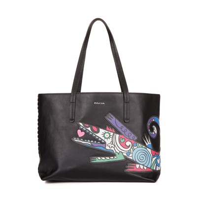 Lot 429 - Paul Smith, a black Croc Mini shopper bag,...