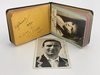 Lot 266 - Autographs, an early 1950's autograph album,...