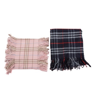 Lot 203 - Burberry, a Nova Check lambswool shawl and scarf