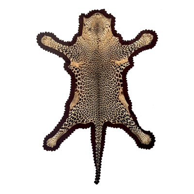Lot 265 - A Rowland Ward leopard skin taxidermy rug,...