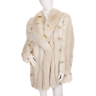 Lot 467 - Saga, a fox fur coat with lynx effect tipped...