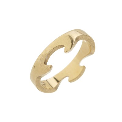 Lot 73 - Georg Jensen, an 18ct tri-colour gold diamond Fusion puzzle ring