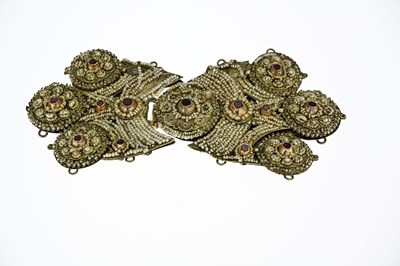 Lot 12 - Regency silver and pearl clasp
