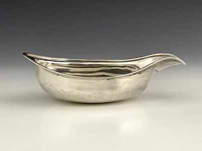 Lot 123 - A George III silver pap boat, Alexander...