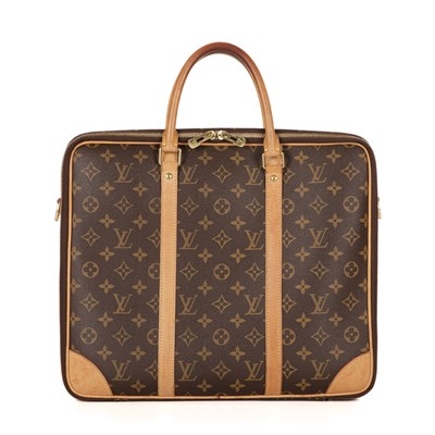 Lot 390 - Louis Vuitton, a monogram Cupertino briefcase,...