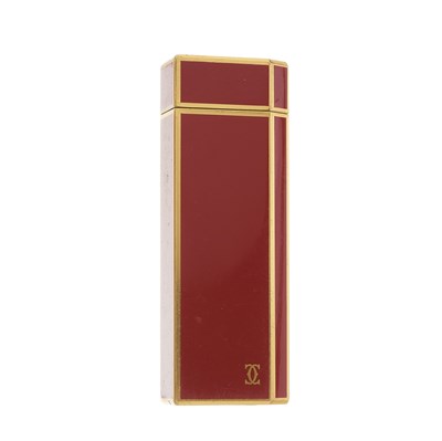 Lot 305 - Cartier, an enamel lighter, designed with a...