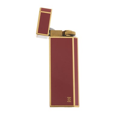 Lot 305 - Cartier, an enamel lighter, designed with a...
