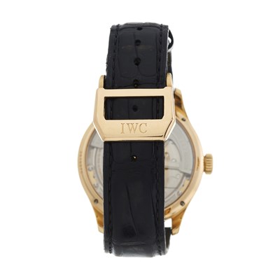 Lot 265 - IWC, an 18ct gold Portuguese Perpetual Calendar Double Moon wrist watch