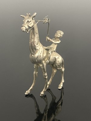 Lot 17 - A Continental silver novelty figure, import...