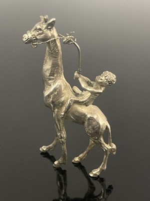 Lot 17 - A Continental silver novelty figure, import...