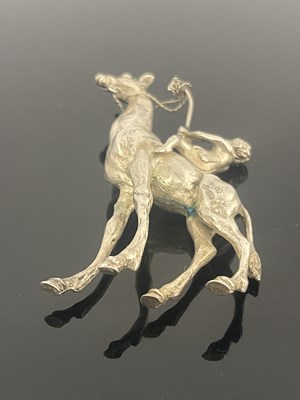 Lot 17 - A Continental silver novelty figure, import...