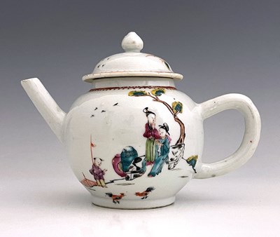 Lot 358 - A Chinese famille rose teapot, 18th century,...