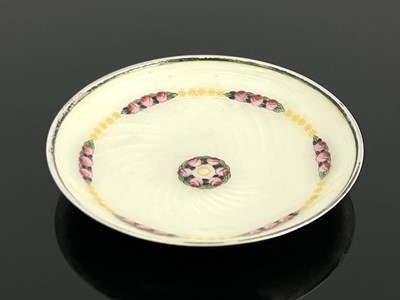 Lot 19 - A Norwegian silver and enamelled pin dish,...