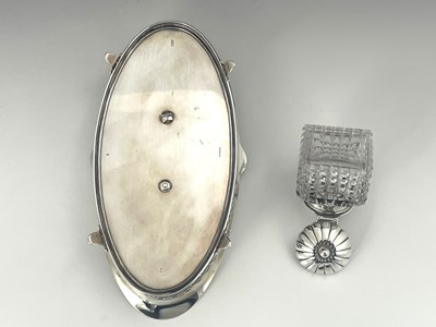 Lot 24 - An American sterling silver ink stand, Gorham,...