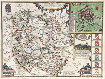 Lot 402 - John Speed (British, 1552-1629), map of...