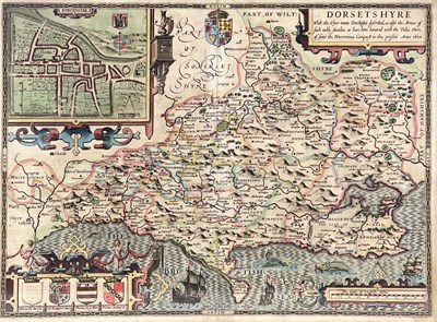 Lot 404 - John Speed (British, 1552-1629), map of...