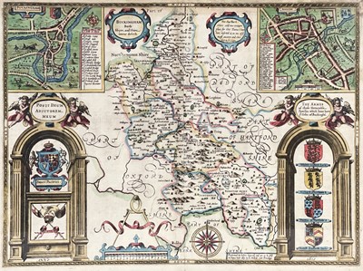 Lot 405 - John Speed (British, 1552-1629), map of...