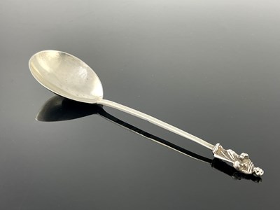 Lot 31 - A George III Provincial silver Apostle spoon,...