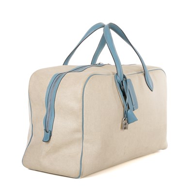 Lot 391 - Hermes, a 2000 toile Victora GM 50 travel bag