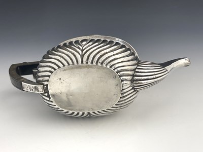 Lot 51 - A George V silver teapot, William Devenport,...