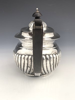 Lot 51 - A George V silver teapot, William Devenport,...