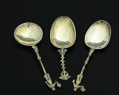 Lot 73 - A group of three Continental white metal...