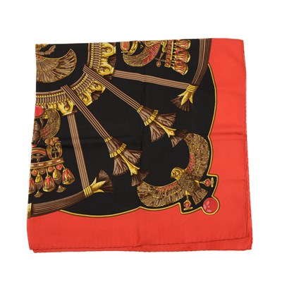 Lot 306 - Hermes, a Scarabees Et Pectoraux silk scarf