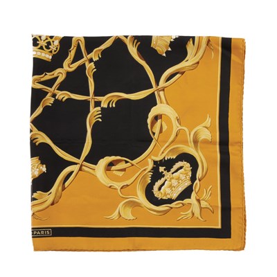 Lot 299 - Hermes, a Couronnes/Crown silk scarf