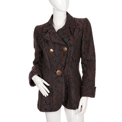 Lot 403 - Yves Saint Laurent, a vintage 1980s paisley tapestry jacket