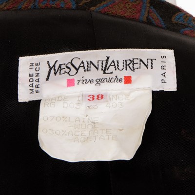Lot 403 - Yves Saint Laurent, a vintage 1980s paisley tapestry jacket