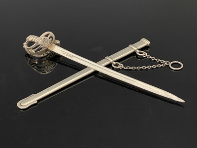 Lot 290 - A Victorian silver novelty letter opener or...