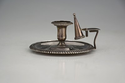 Lot 309 - A nineteenth century silver chamberstick, of...