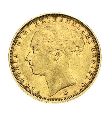 Lot 128 - Victoria, Sovereign, 1885M, no BP clearly...