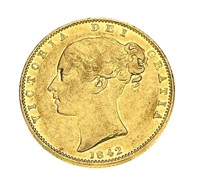 Lot 97 - Victoria, Sovereign, 1842, open 2 in date. S3852