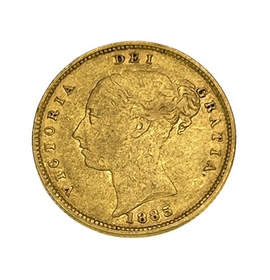 Lot 153 - Victoria, Half Sovereign, 1885. S3861