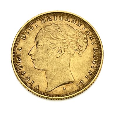 Lot 127 - Victoria, Sovereign, 1884S. S3858E