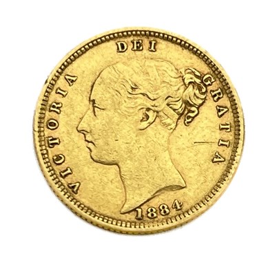 Lot 152 - Victoria, Half Sovereign, 1884. S3861