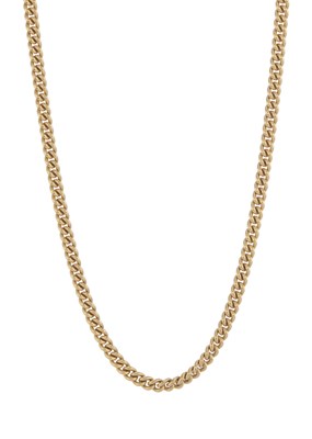 Lot 144 - A 9ct gold curb-link chain