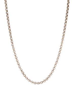 Lot 61 - An early 20th century 9ct gold chain necklace