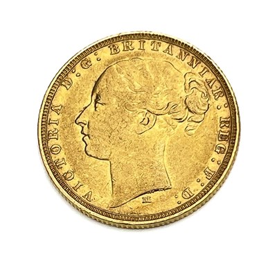 Lot 125 - Victoria, Sovereign, 1882M, no BP clearly...