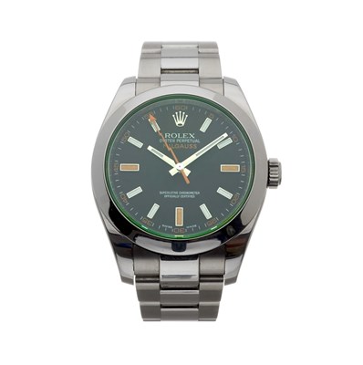 Lot 170 - Rolex, an Oyster Perpetual Milgauss bracelet watch