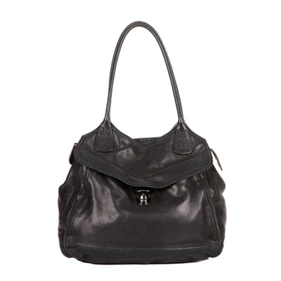 Lot 387 - Prada, a black nappa leather handbag