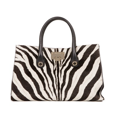 Lot 309 - Jimmy Choo, a zebra print handbag