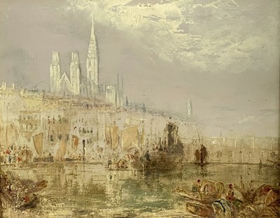 Lot 460 - Style of J.M.W. Turner, a Venetian canal scene,...