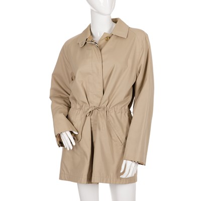 Lot 209 - Burberry, a ladies beige jacket