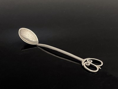 Lot 217 - A Scottish Arts and Crafts silver spoon,...