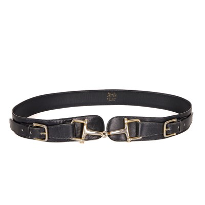 Lot 213 - Celine, a vintage Horsebit leather belt