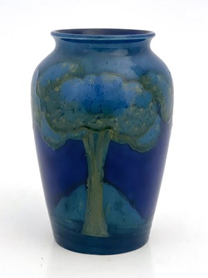 Lot 605 - William Moorcroft, a Moonlit blue vase, circa...