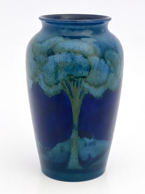 Lot 607 - William Moorcroft, a Moonlit blue vase, circa...